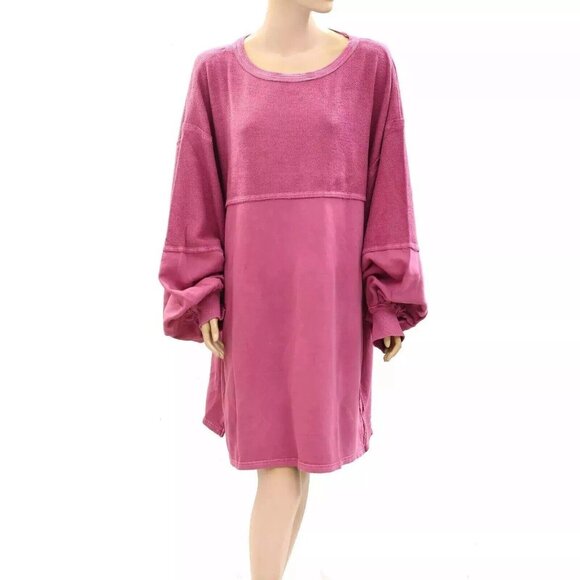 Free People We The Free Coastal Solid Crew Sweatshirt Top Pullover L NEW 275873 - Picture 4 of 8